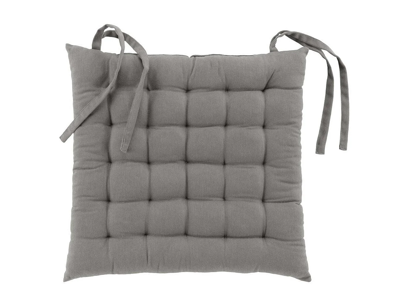 Gepolsterte Sitzfläche aus recycelter Baumwolle und Polyester 38 x 38 cm