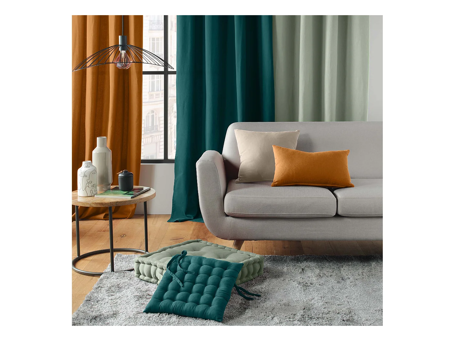 Coussin de Chaise "Twily" 38x38cm Sauge