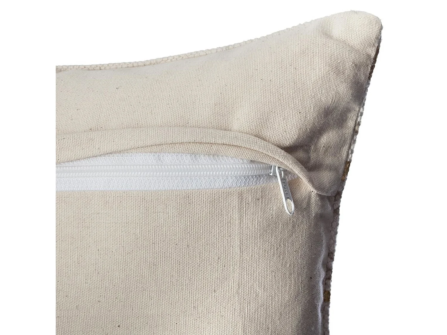 Housse de Coussin "Etnik Gold" 40x40cm Gris