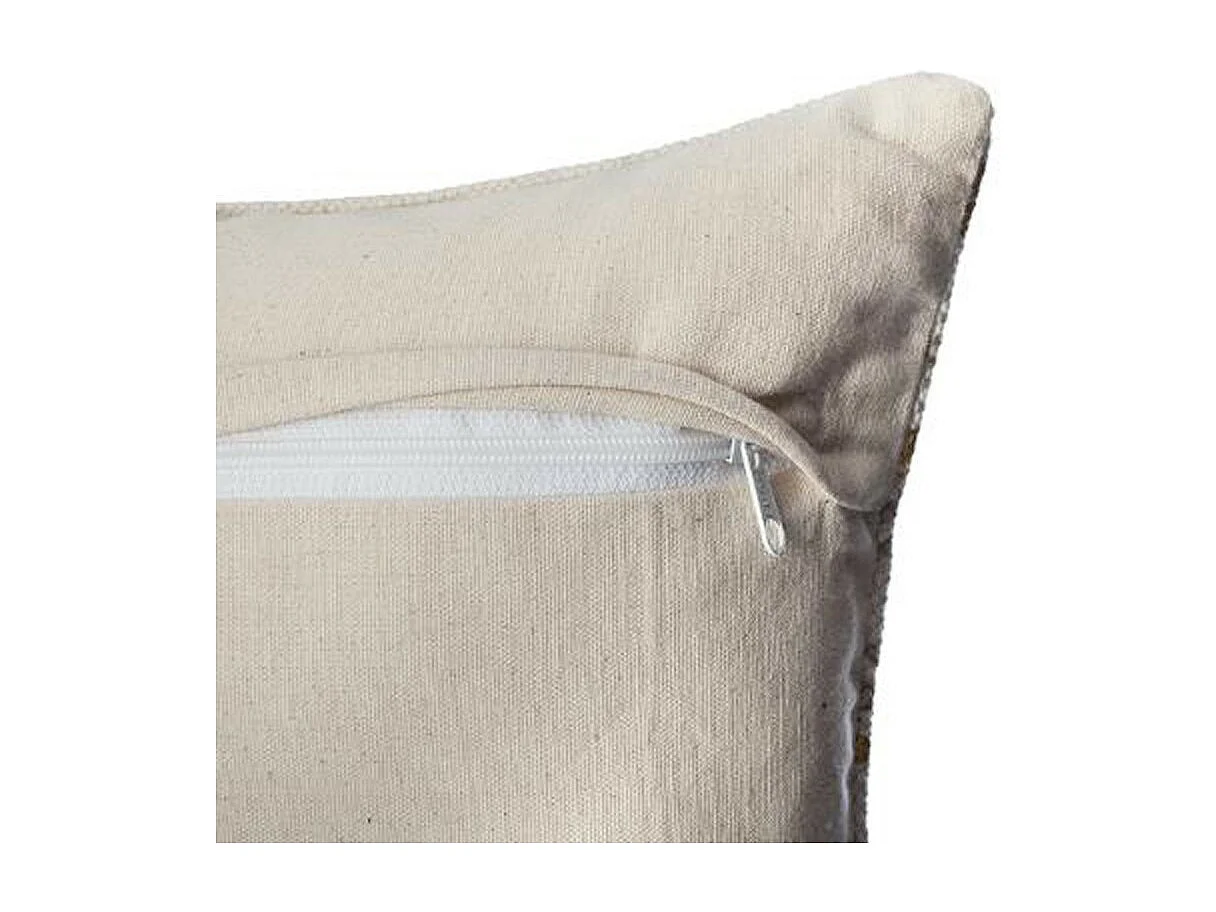 Housse de Coussin "Etnik Gold" 40x40cm Gris