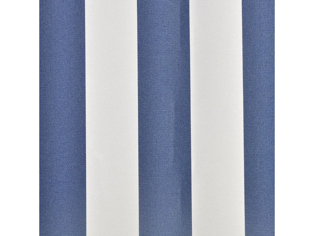 Markisenbespannung Canvas Blau & Weiß 3 x 2,5 m (ohne Rahmen)