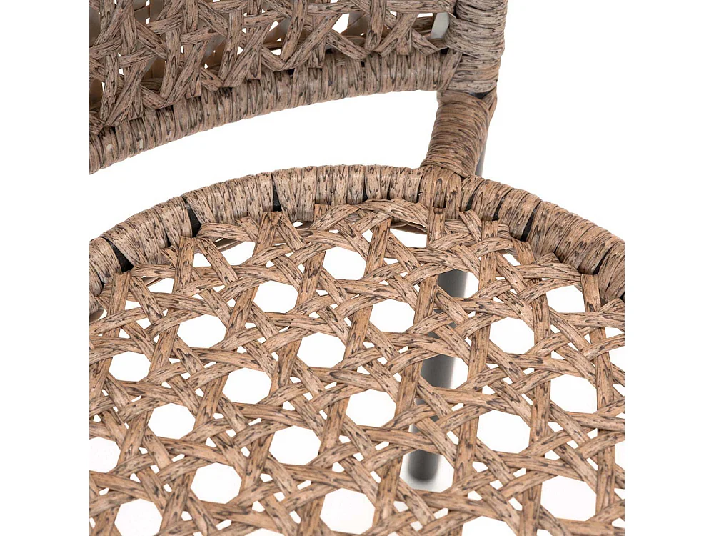 Fauteuil en résine tressée façon cannage Cocos