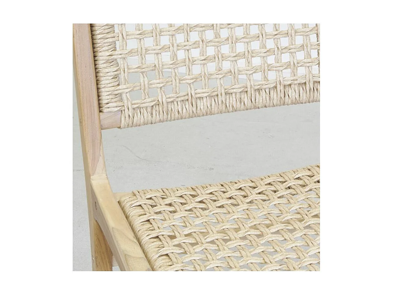 Chaise en teck naturel BAIA (Lot de 2)