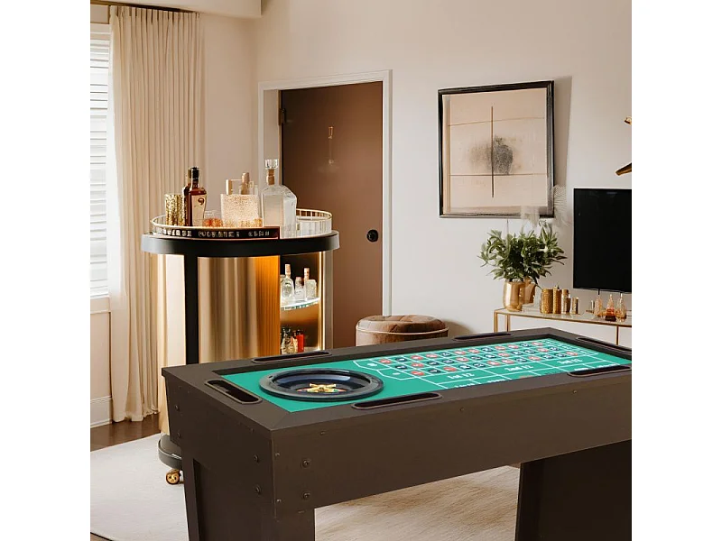 Table de casino 6 en 1- 114 x 51.5 x 90 cm-LuckyVegas