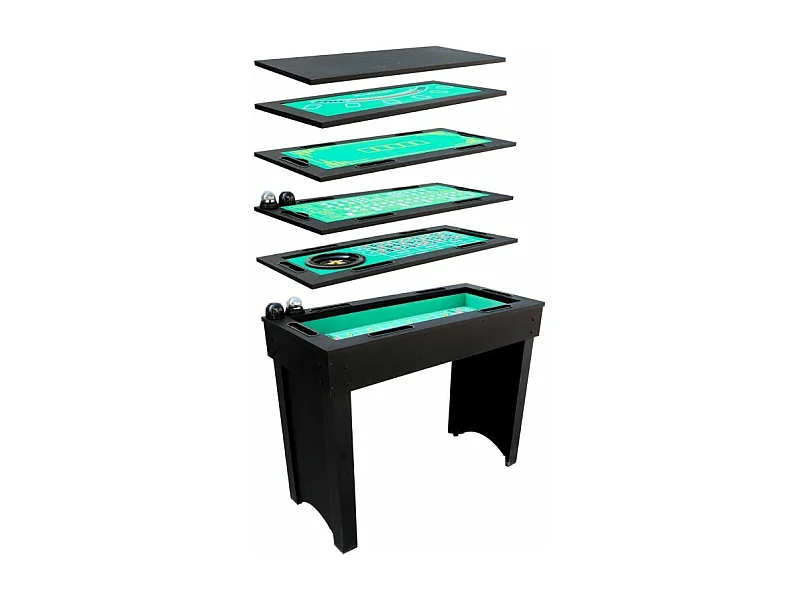 Table de casino 6 en 1- 114 x 51.5 x 90 cm-LuckyVegas