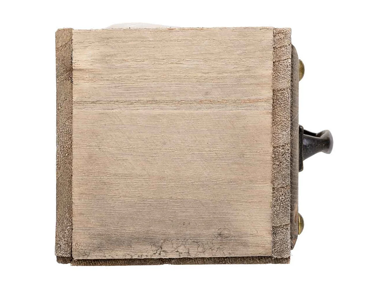 Cajon de madera marron 14x14x12h cm