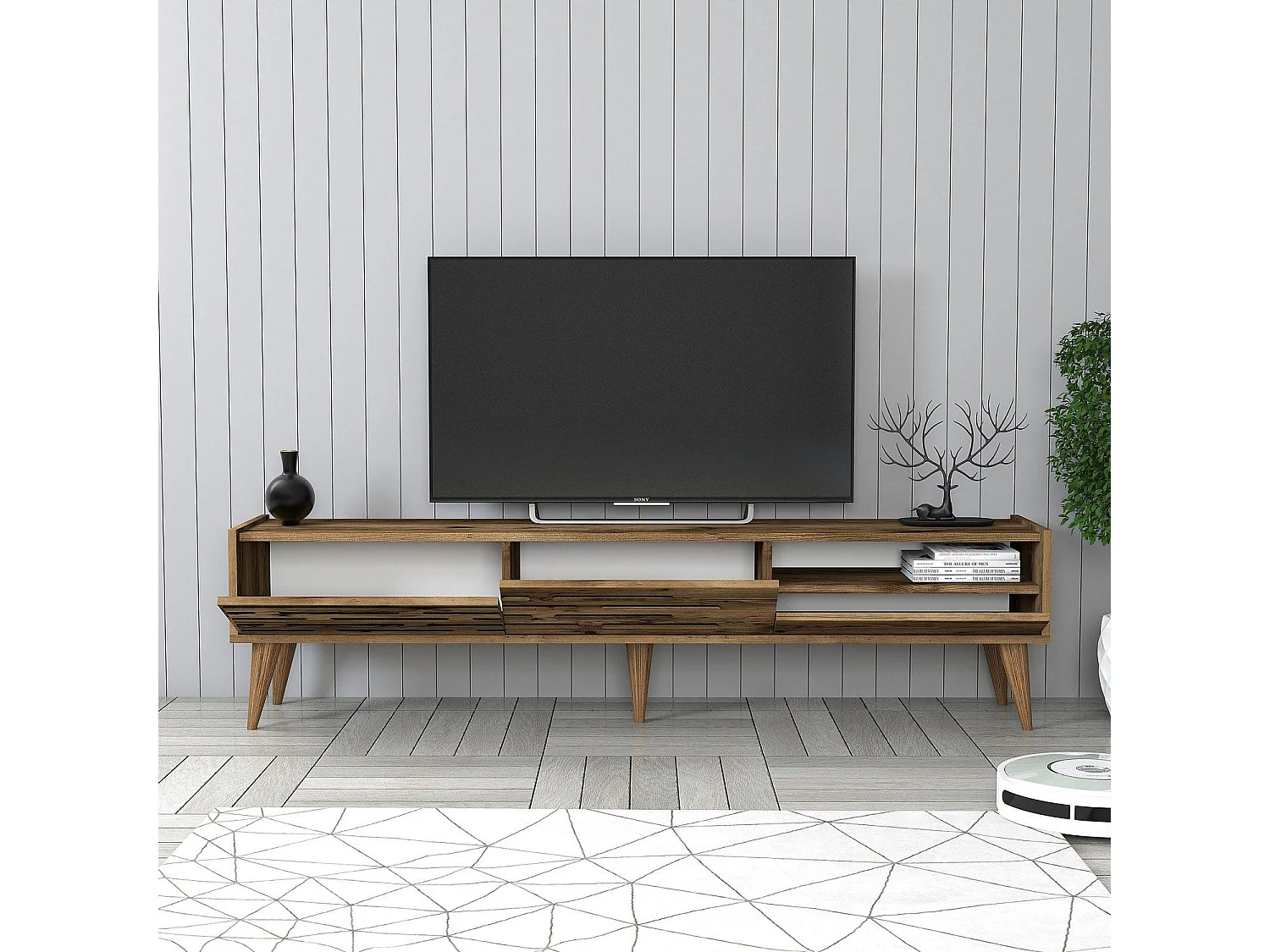 Ensemble de meubles de salon Oviva Bois foncé