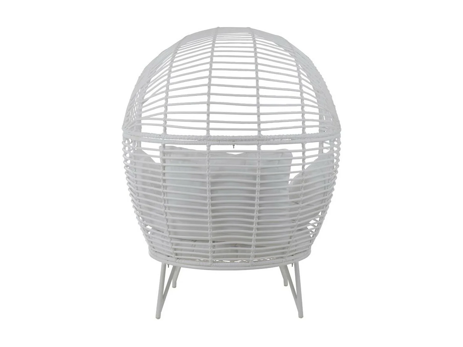 Fauteuil Design Ovale "Aciera" 151cm Blanc