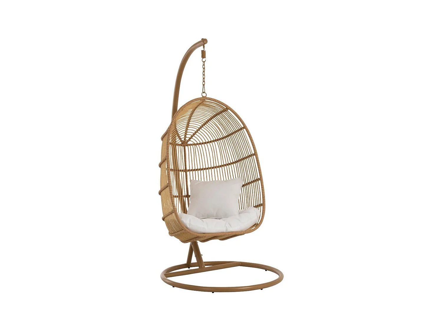 Fauteuil Suspendu Ovale "Aciera" 193cm Naturel