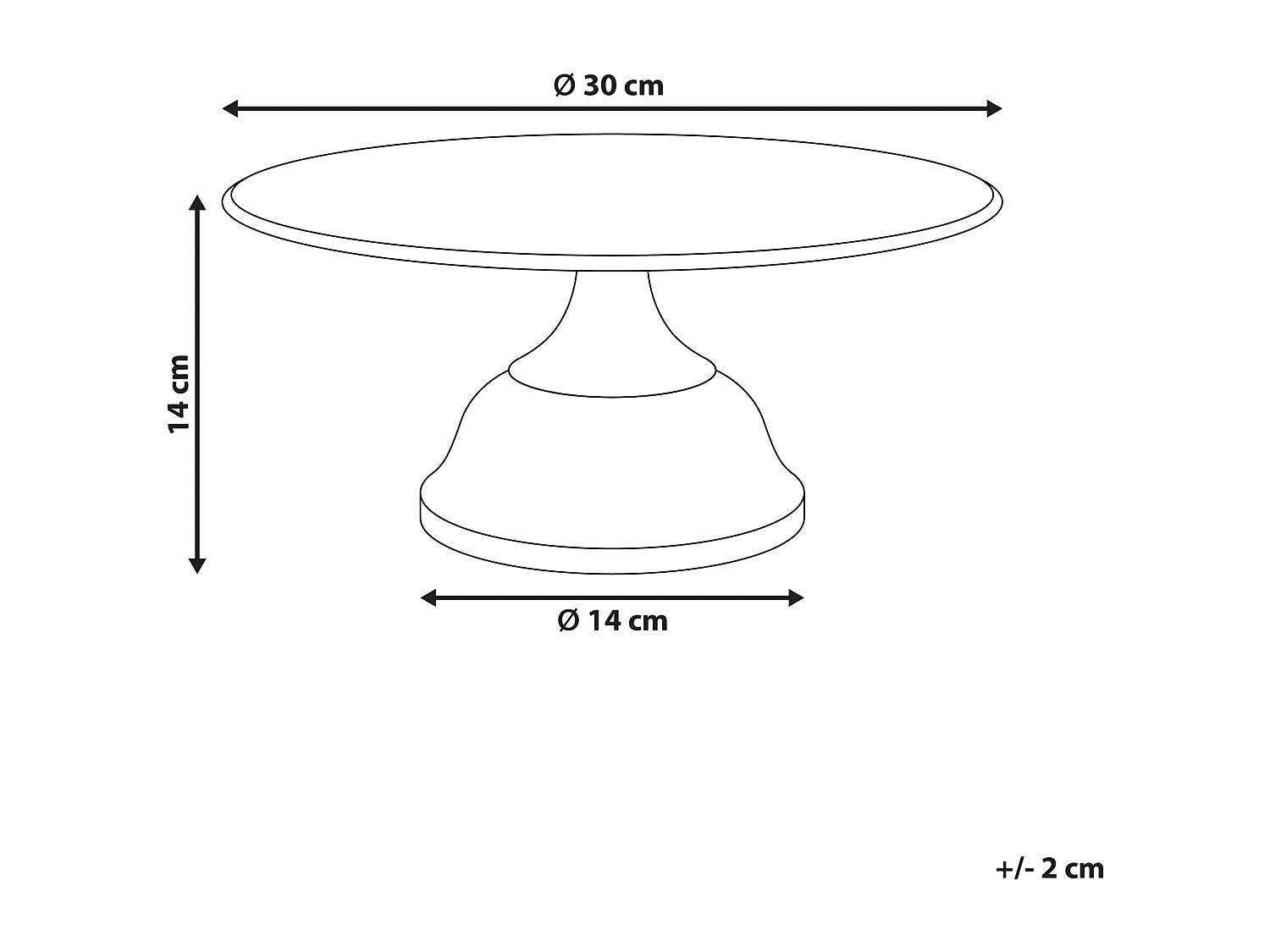 Soporte para tartas BRIOCHE Metal Negro