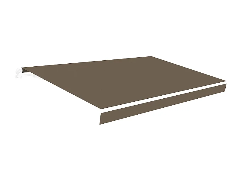 Wasabi - Lona para Toldo de 4x2,5 Topo Poliéster 280 gr/m2 – Resistente al Agua – Protección UV – 383x250cm – Malla Sombreo - Tela Enrollable Repuesto para Toldos