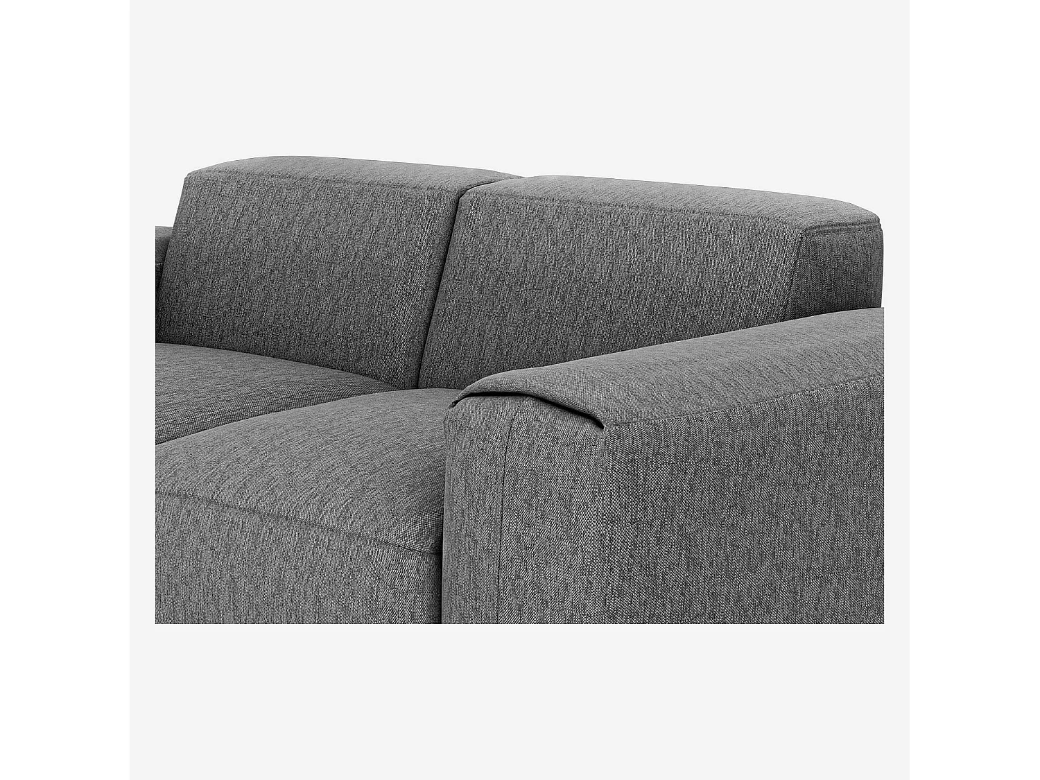 Habitat - Canapé 2 places en tissu Copparo - Gris ardoise - Posada