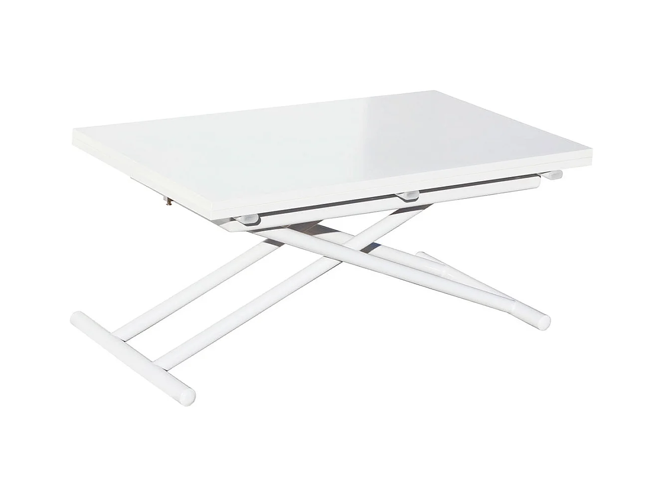 Mesa de centro Up & Down elevable y extensible 4 posiciones blanco 49-76x100x50 cm Adec