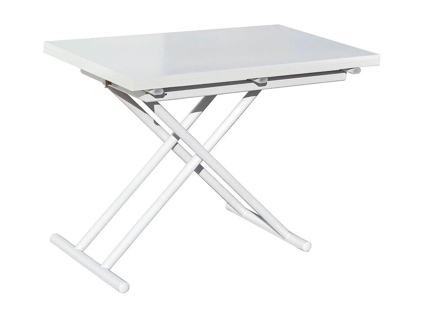 Mesa de centro Up & Down elevable y extensible 4 posiciones blanco 49-76x100x50 cm Adec
