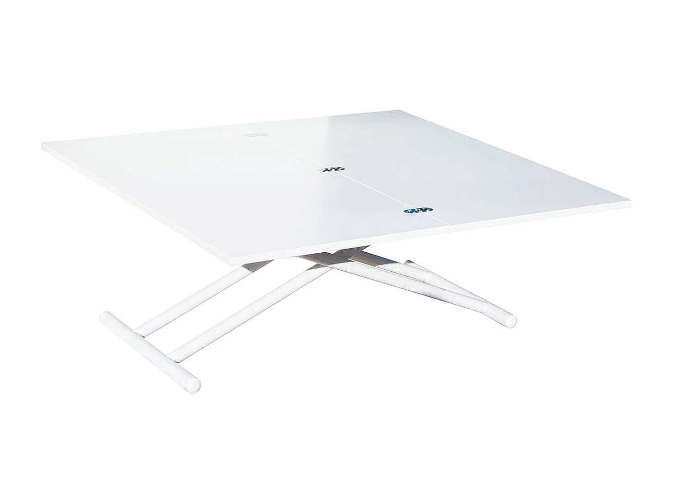 Mesa de centro Up & Down elevable y extensible 4 posiciones blanco 49-76x100x50 cm Adec
