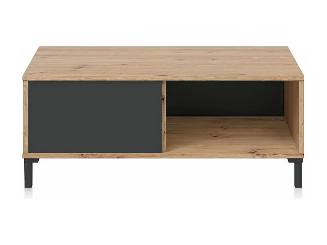 Mesa de centro Lea Gris Antracita - Roble Nodi