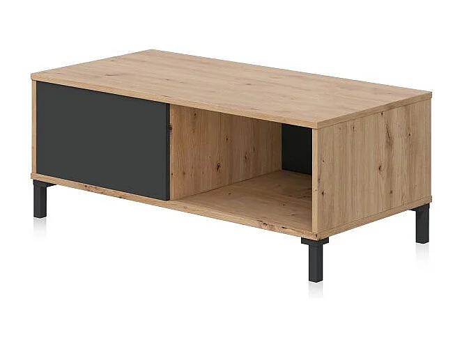 Mesa de centro Lea Gris Antracita - Roble Nodi