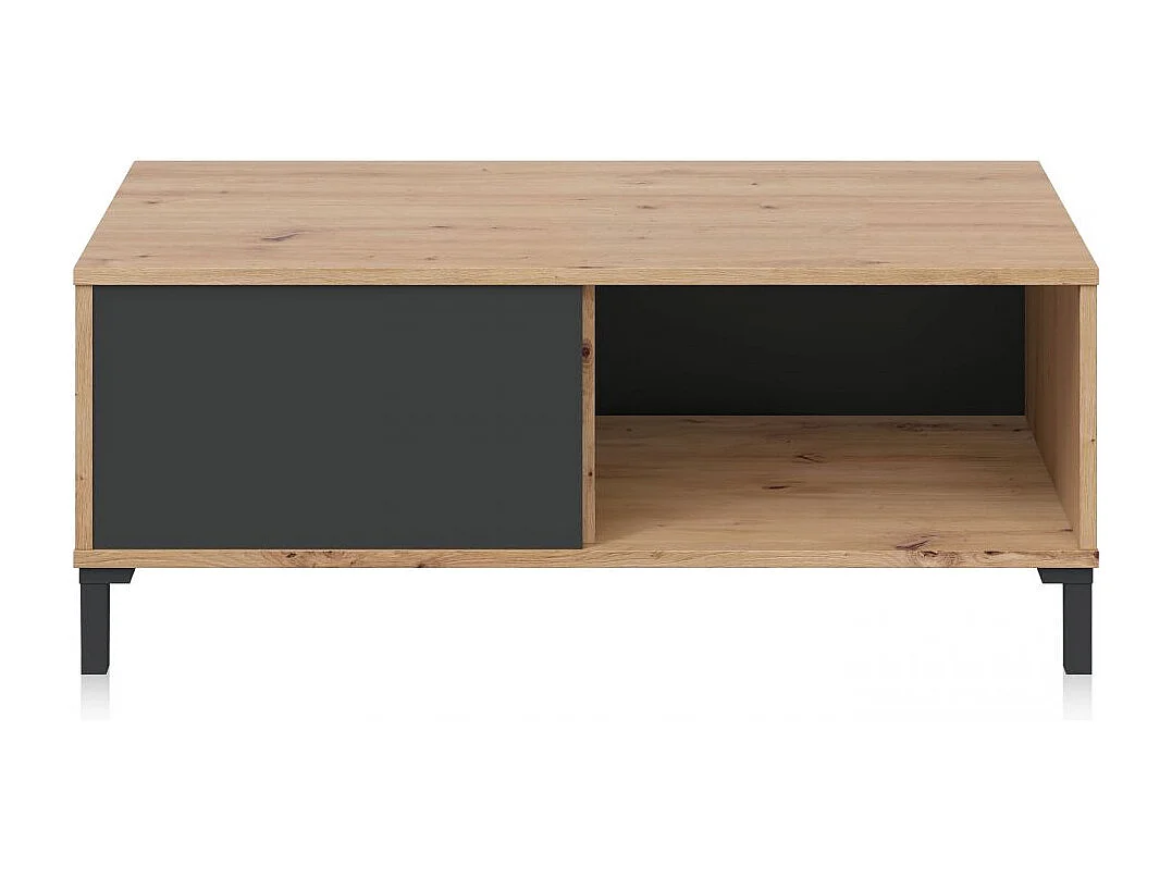 Mesa de centro Lea Gris Antracita - Roble Nodi