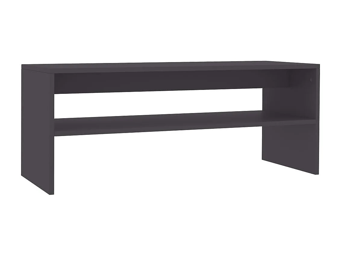 Couchtisch Grau 100x40x40 cm Holzwerkstoff