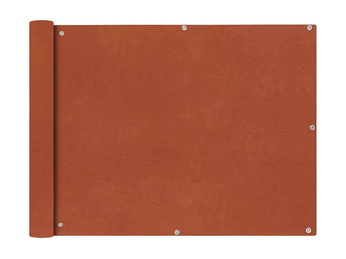 vidaXL Écran de balcon en tissu Oxford 90x600 cm Ocre marron