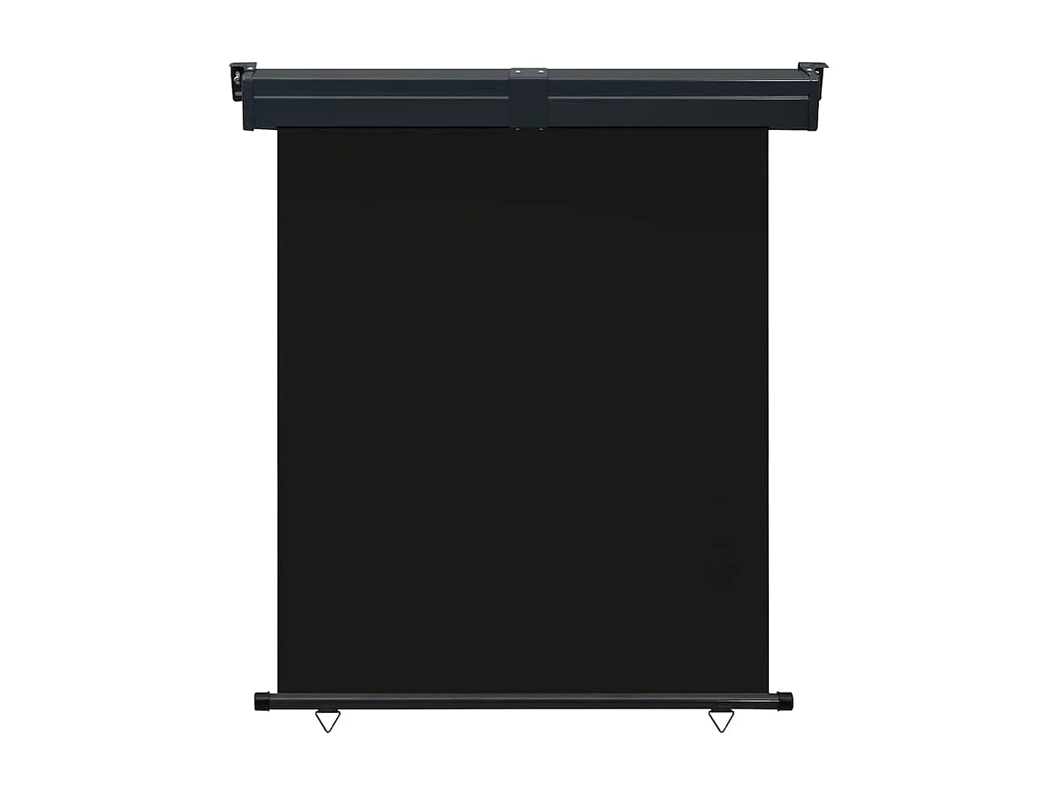 Balkon-Seitenmarkise 140 × 250 cm Schwarz