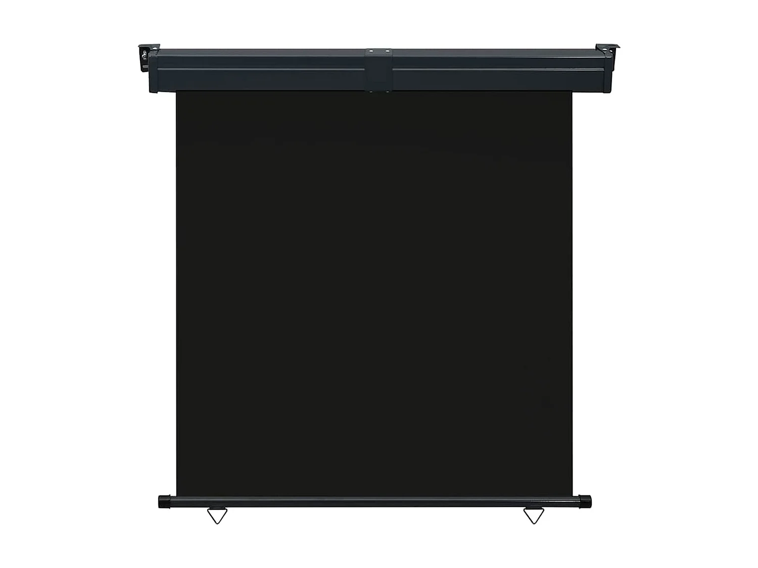 Toldo lateral de balcón negro 175x250 cm