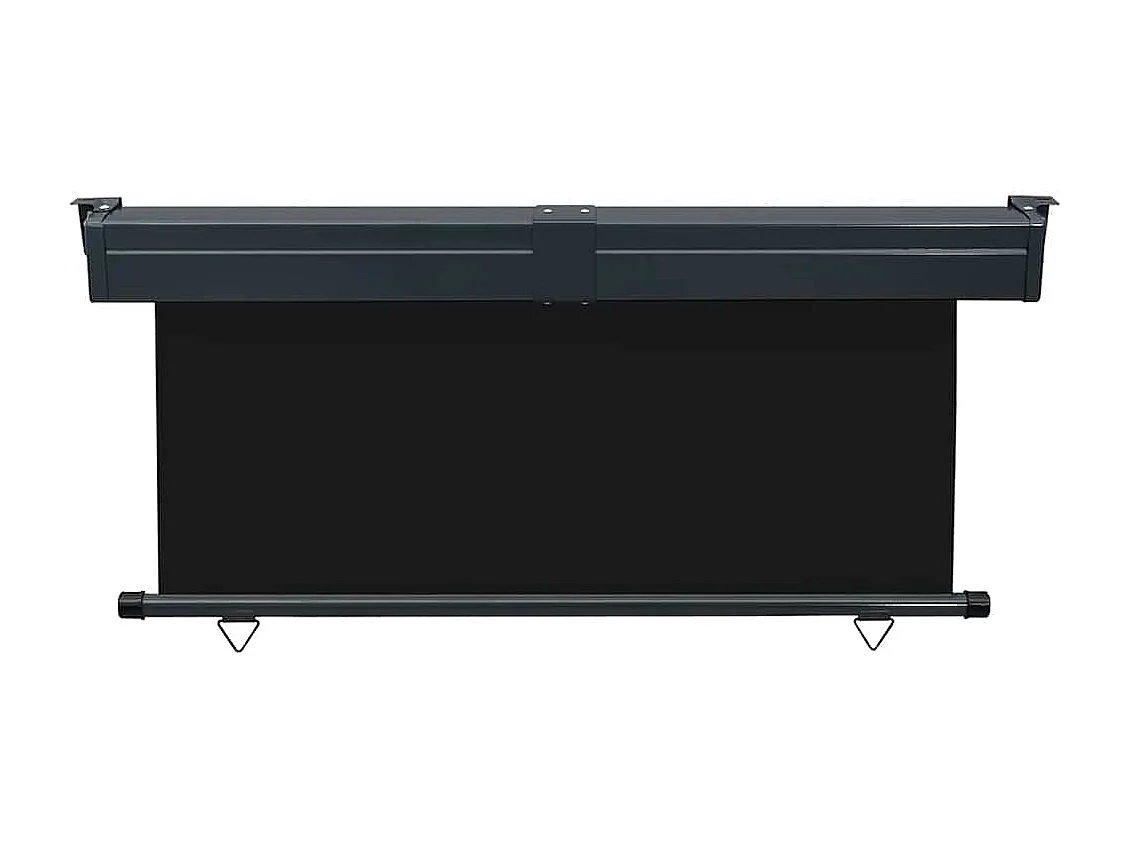 Toldo lateral de balcón negro 175x250 cm