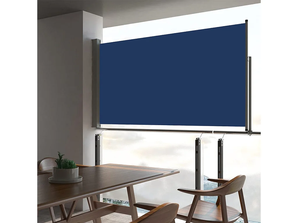 Ausziehbare Seitenmarkise 160x300 cm Blau