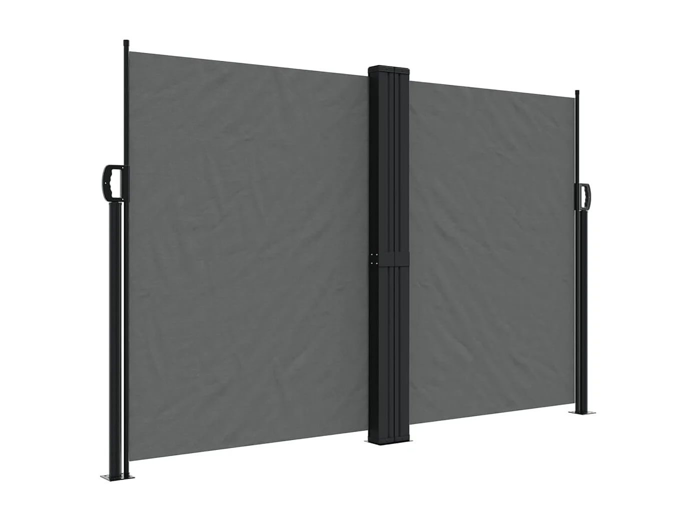 Toldo lateral retráctil gris antracita 160x600 cm