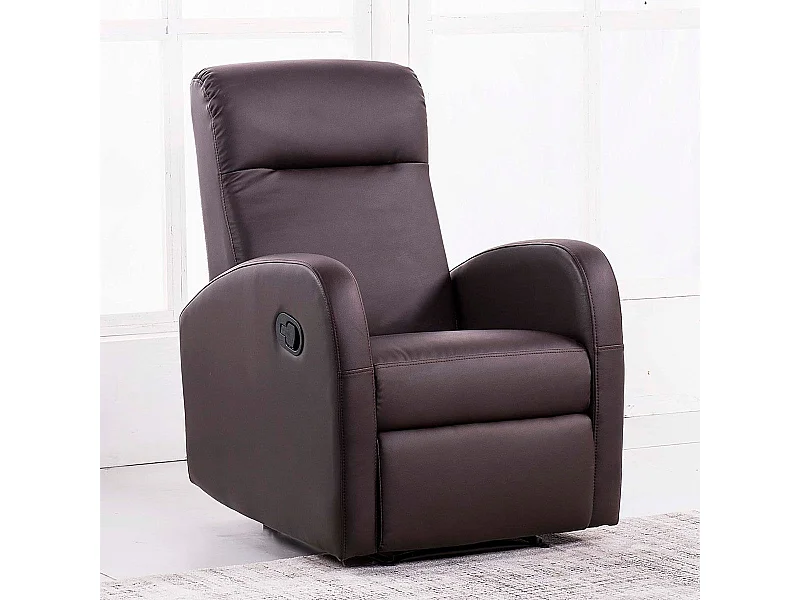 Sillón relax Home elevación automática marrón chocolate 100x70x97 cm Adec