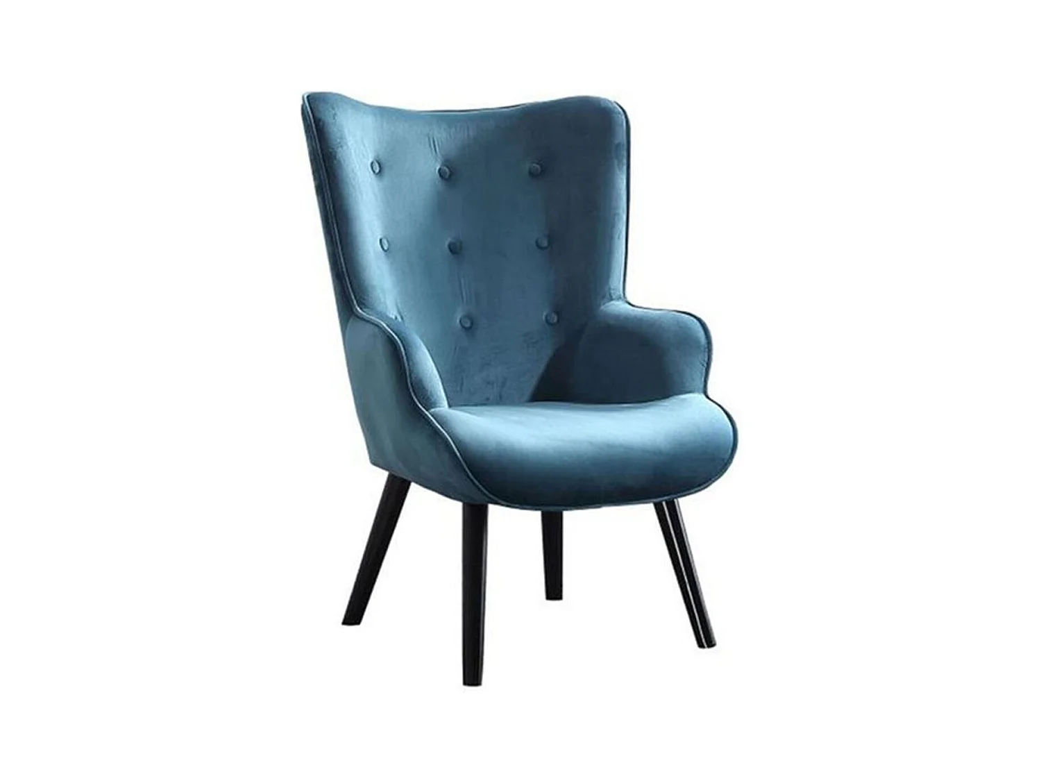 Butaca Voss diseño capitoné aguamarina 95x71x75 cm Adec