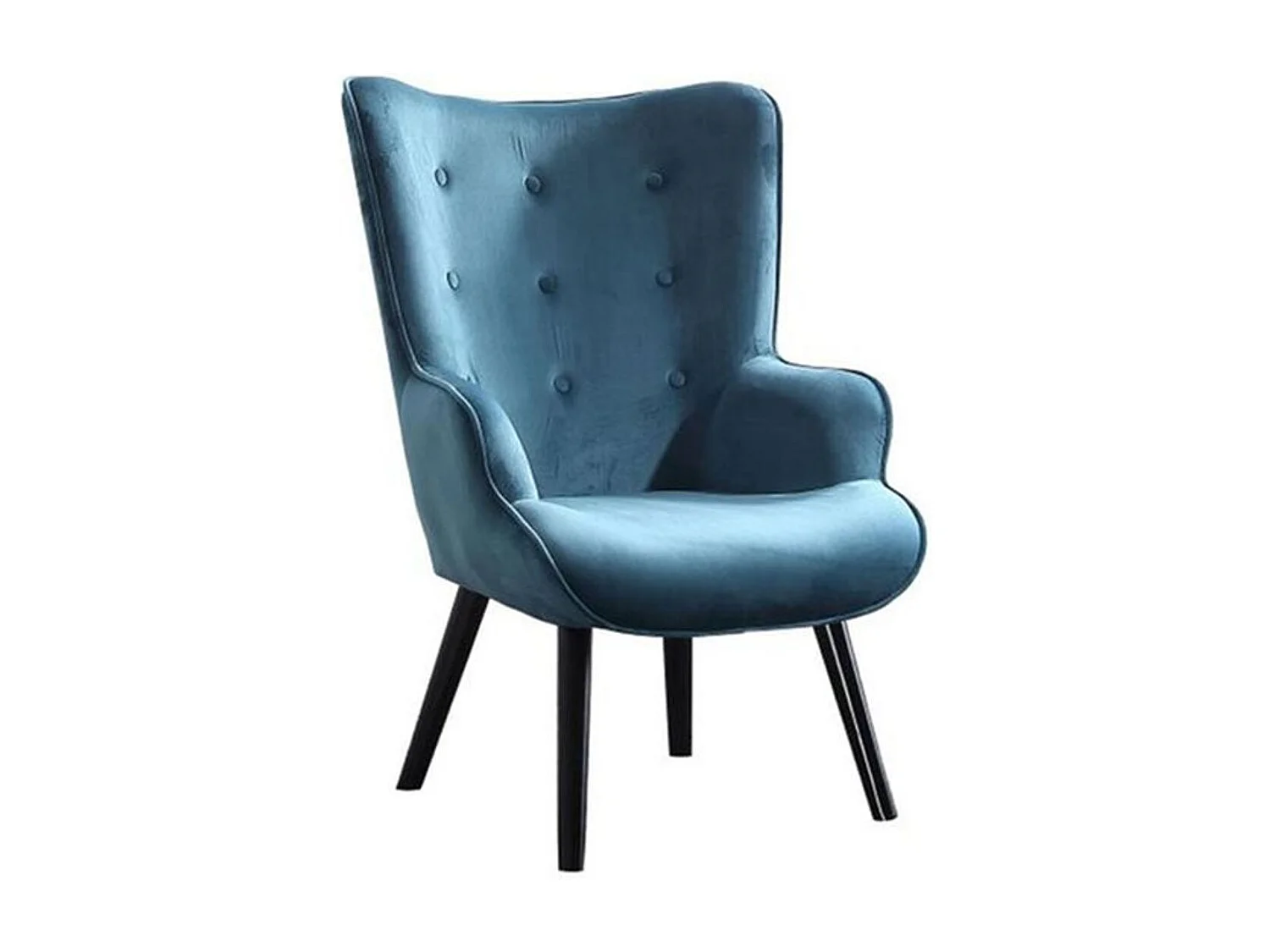 Butaca Voss diseño capitoné aguamarina 95x71x75 cm Adec