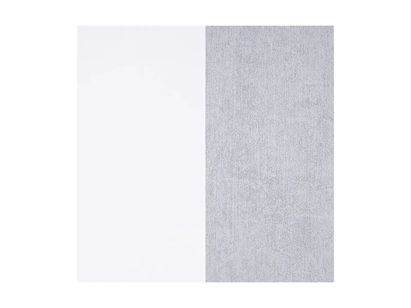 Mesa de escritorio extensible Zira Blanco Artik (Blanco Mate) - Gris Cemento