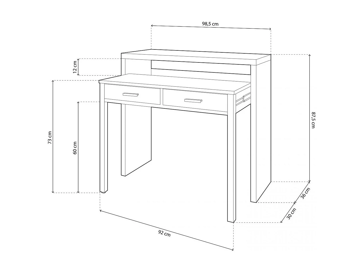 Escritorio consola Zira