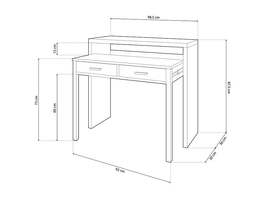 Escritorio consola Zira