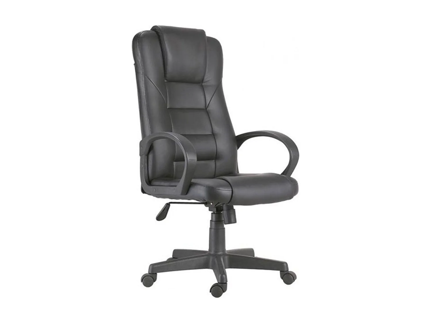 Silla de despacho Lawyer polipiel negro 118-126x64x64 cm Adec