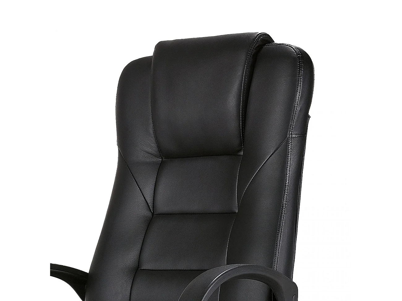 Silla de oficina con altura regulable en negro 110-122x64 cm Lawyer Negro