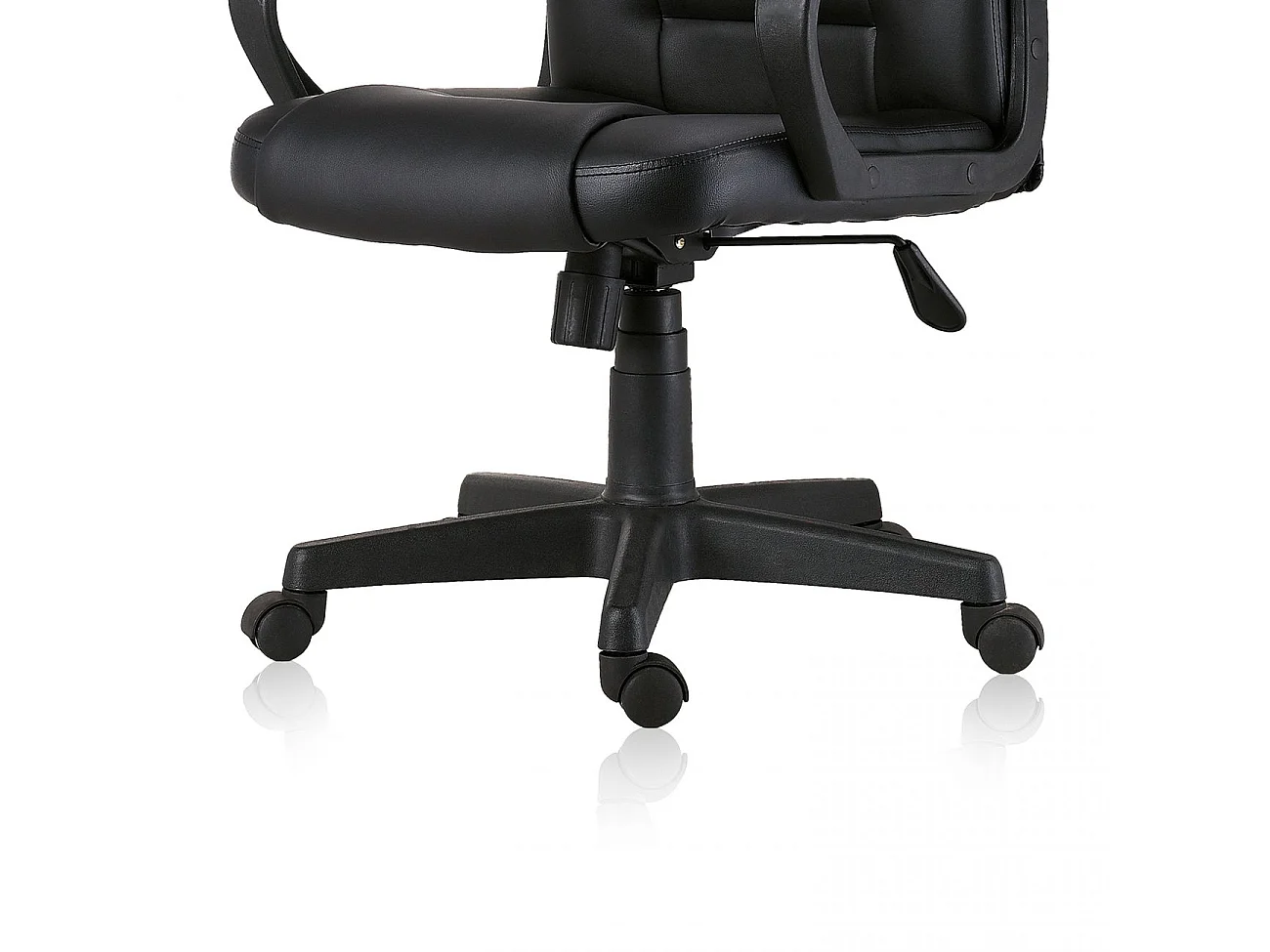 Silla de oficina con altura regulable en negro 110-122x64 cm Lawyer Negro