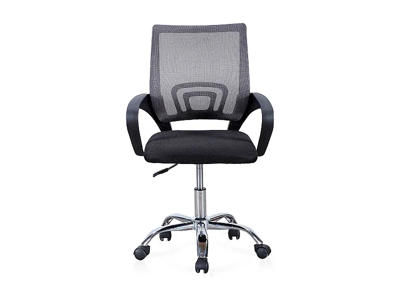 Silla de escritorio Vita giratoria con altura regulable negro/gris 90-102x60x60 cm Adec