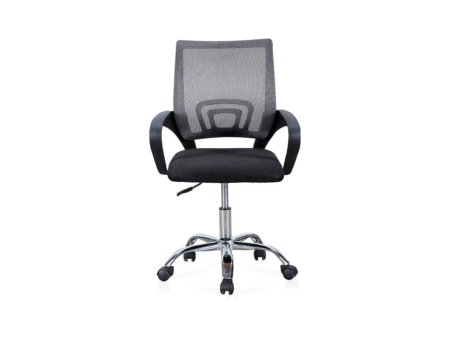 Silla de escritorio Vita giratoria con altura regulable negro/gris 90-102x60x60 cm Adec