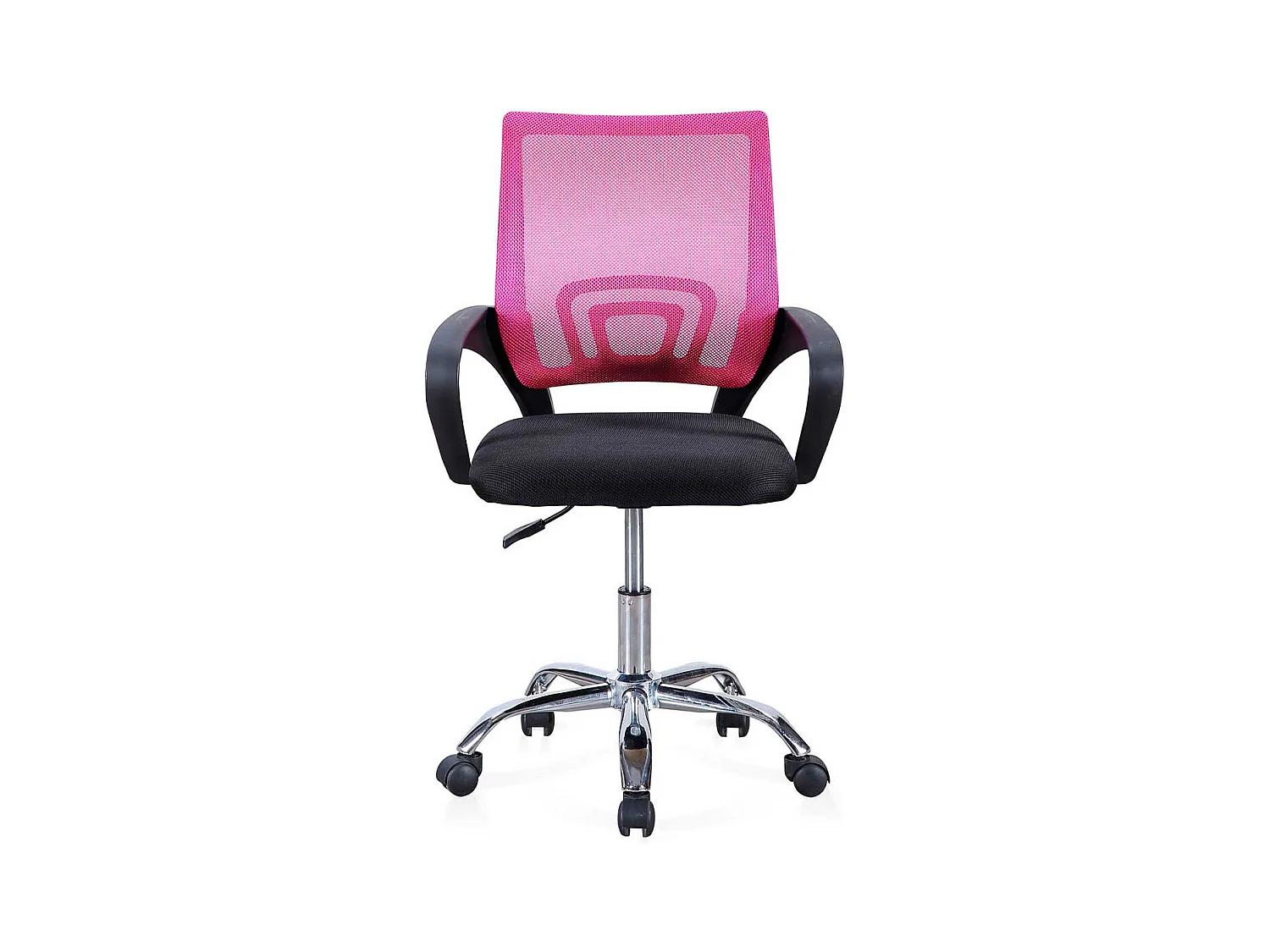 Silla de escritorio Vita giratoria con altura regulable negro/rosa 90-102x60x60 cm Adec