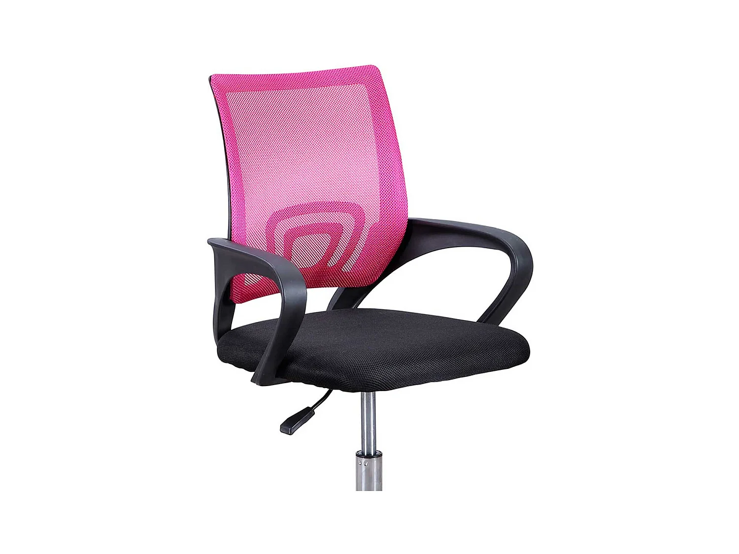 Silla de escritorio Vita giratoria con altura regulable negro/rosa 90-102x60x60 cm Adec