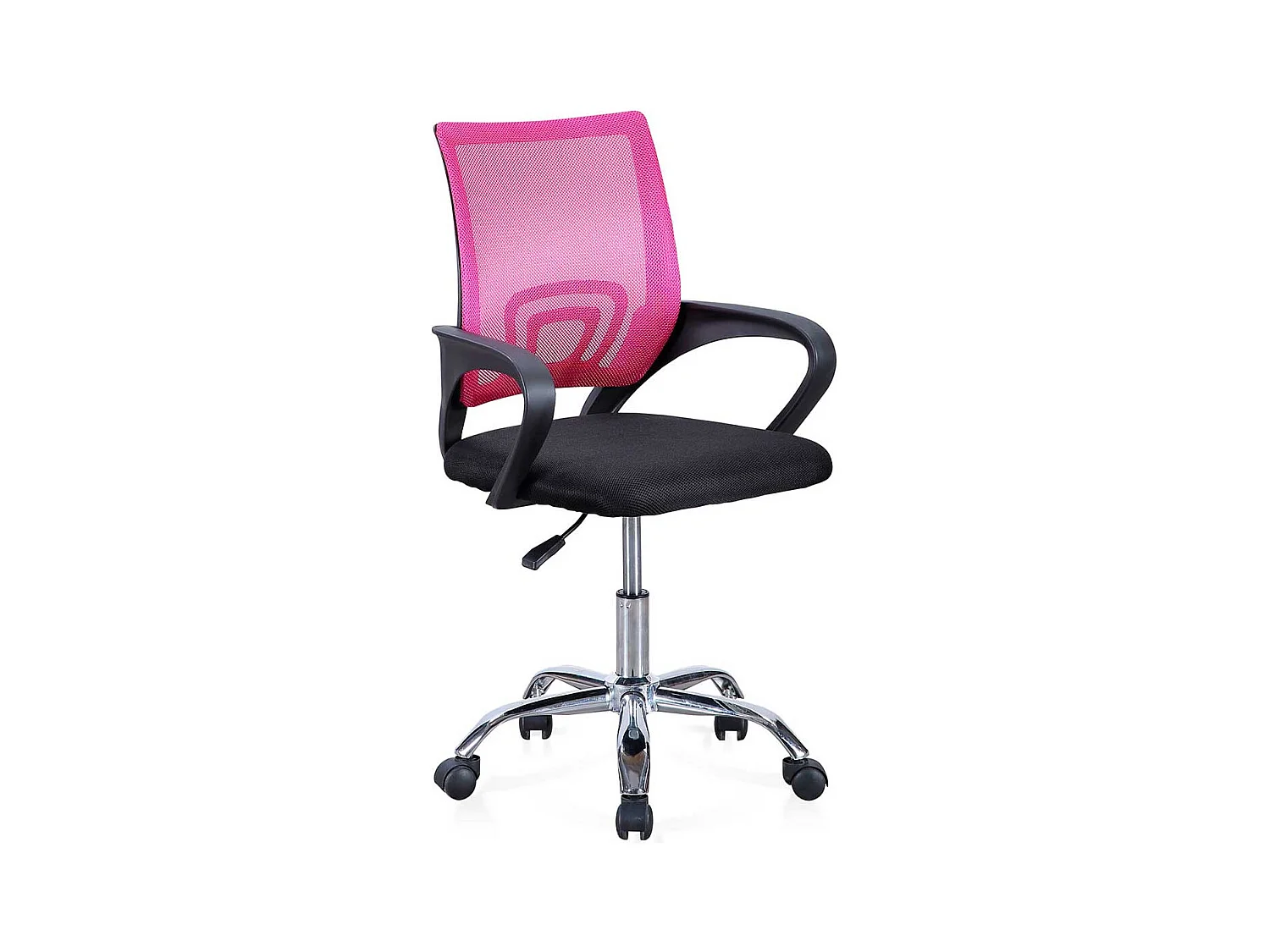 Silla de escritorio Vita giratoria con altura regulable negro/rosa 90-102x60x60 cm Adec