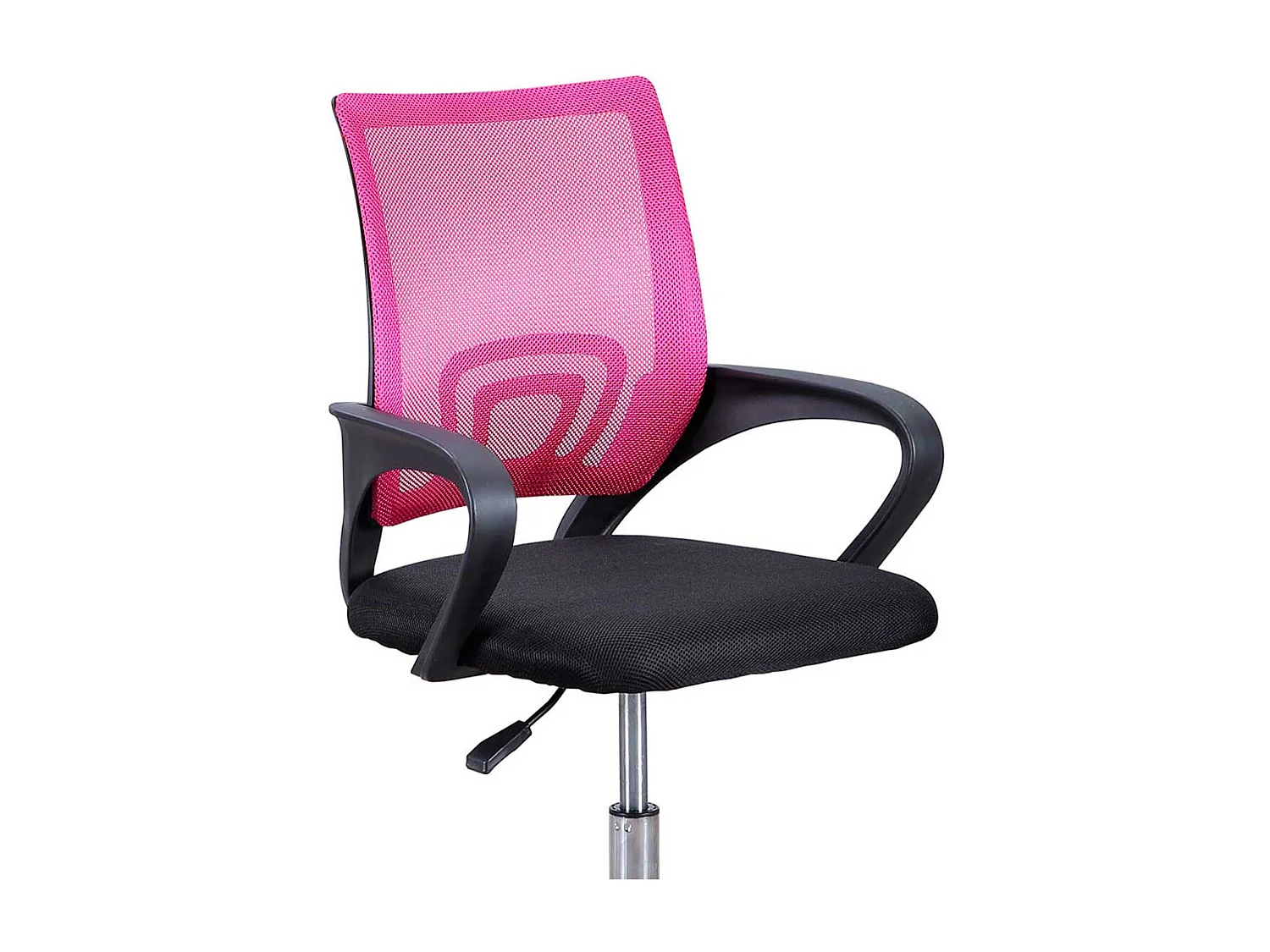 Silla de escritorio Vita giratoria con altura regulable negro/rosa 90-102x60x60 cm Adec