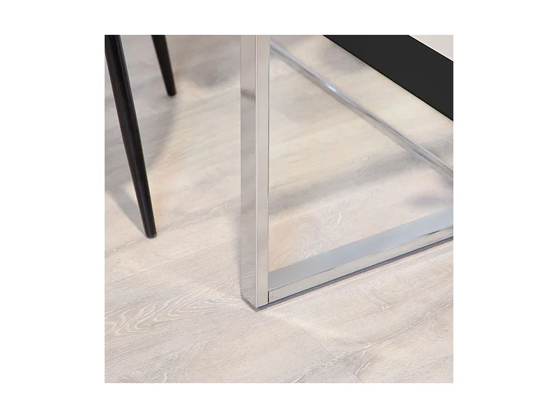 Mesa de escritorio Benetto patas cromadas 75x100x50 cm Adec