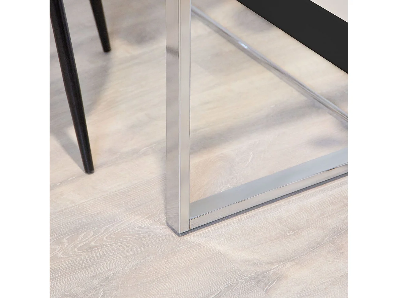 Mesa de escritorio Benetto patas cromadas 75x100x50 cm Adec