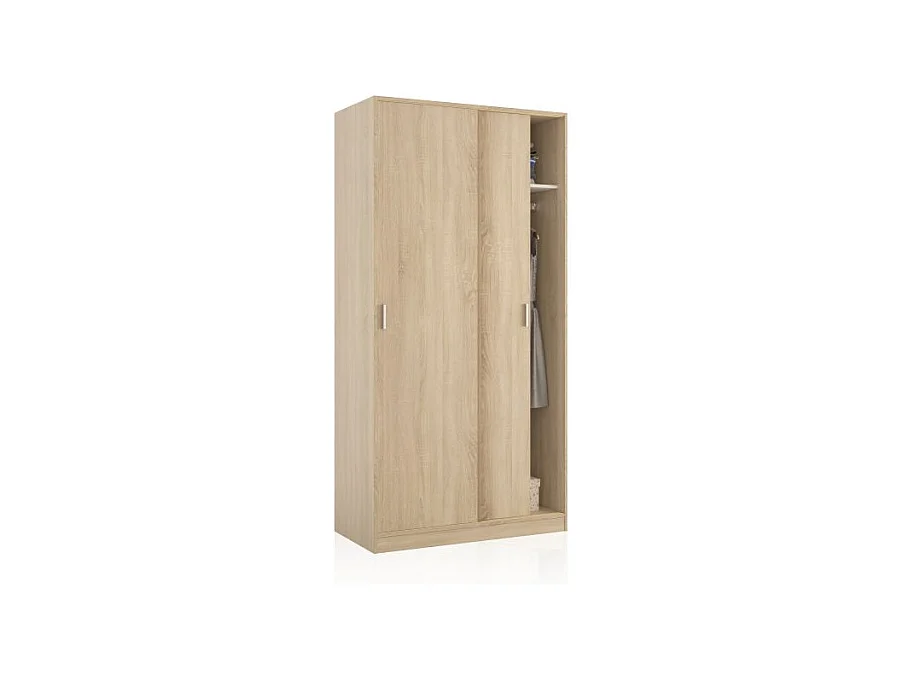Armario Lenor 2 Puertas Correderas Roble Canadian