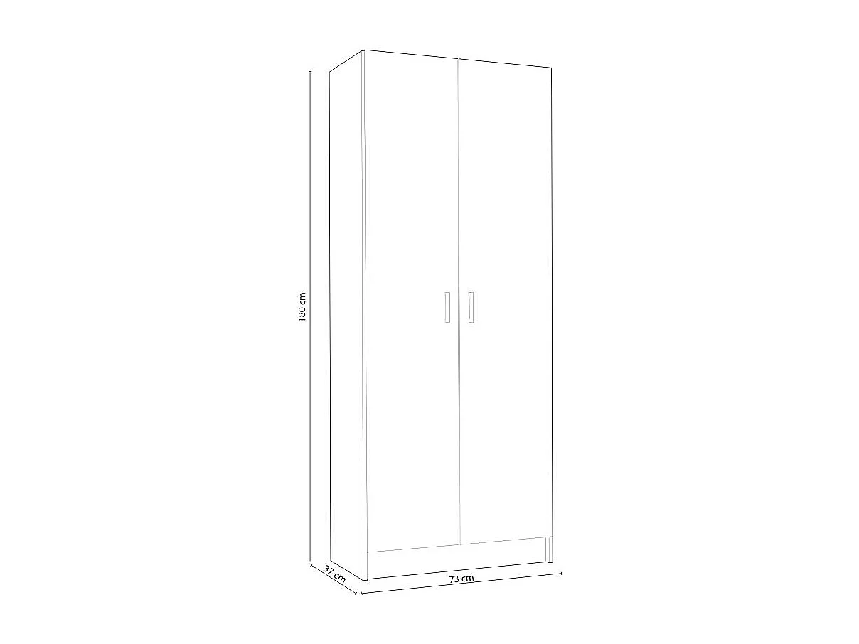 Armario Multi Useful 73 2 Puertas Blanco