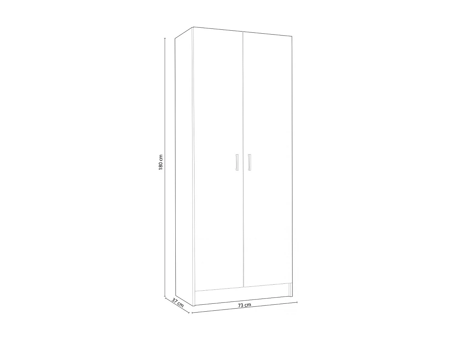 Armario Multi Useful 73 2 Puertas Blanco
