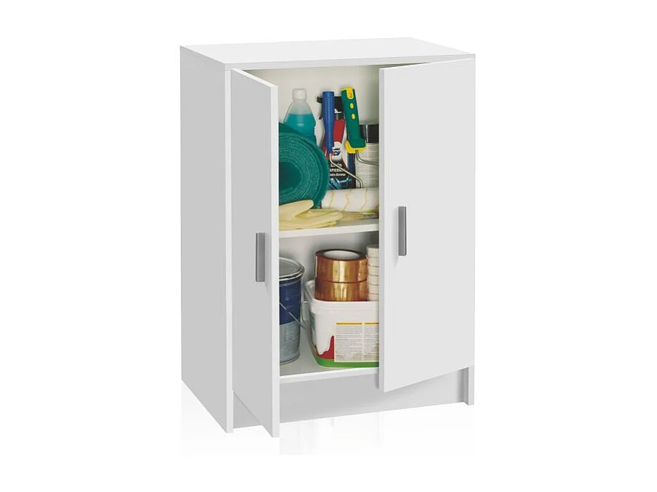 Armario Multi Useful Low 2 Puertas Blanco